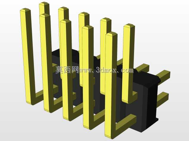 外螺纹2.54mm PCB头,直形,90高,90低,1x1至2x40