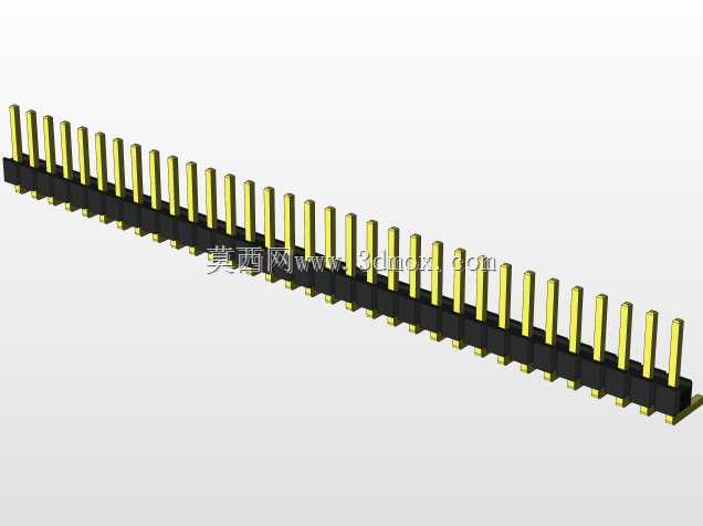外螺纹2.54mm PCB头,直形,90高,90低,1x1至2x40