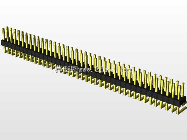 外螺纹2.54mm PCB头,直形,90高,90低,1x1至2x40