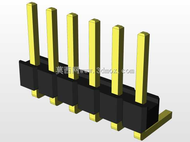 外螺纹2.54mm PCB头,直形,90高,90低,1x1至2x40