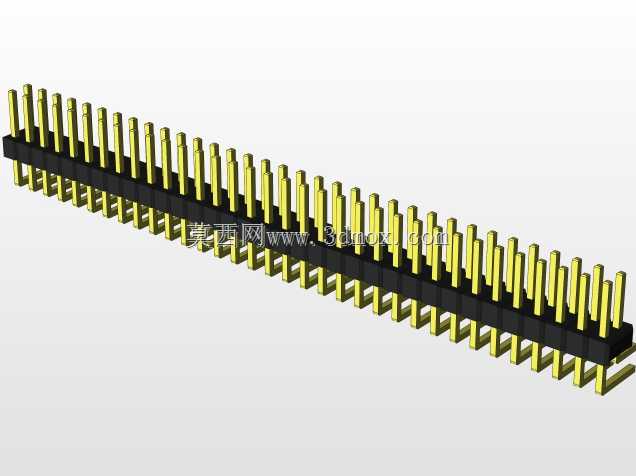 外螺纹2.54mm PCB头,直形,90高,90低,1x1至2x40