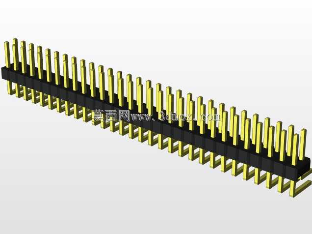 外螺纹2.54mm PCB头,直形,90高,90低,1x1至2x40