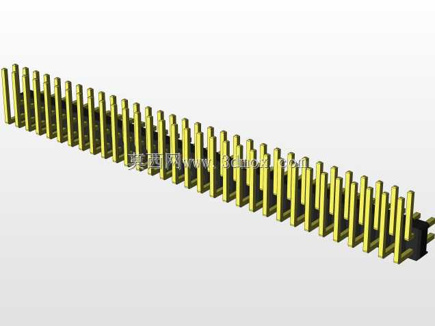 外螺纹2.54mm PCB头,直形,90高,90低,1x1至2x40