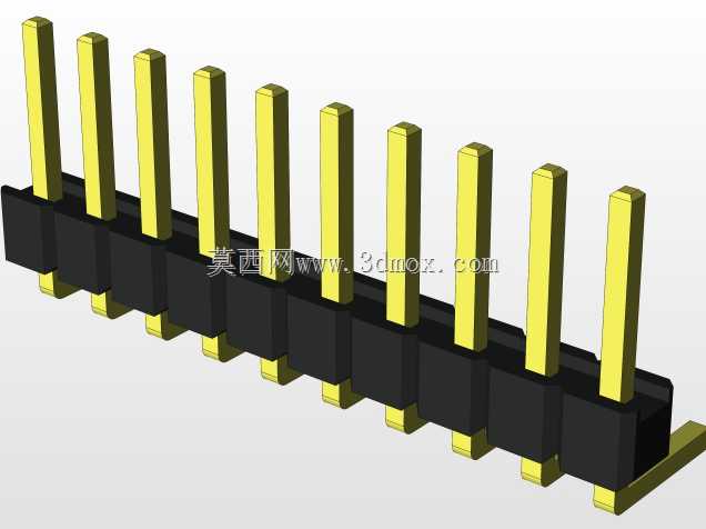 外螺纹2.54mm PCB头,直形,90高,90低,1x1至2x40