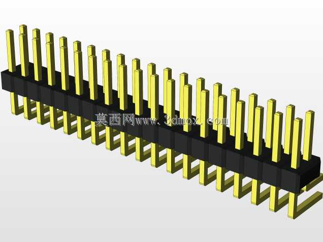 外螺纹2.54mm PCB头,直形,90高,90低,1x1至2x40