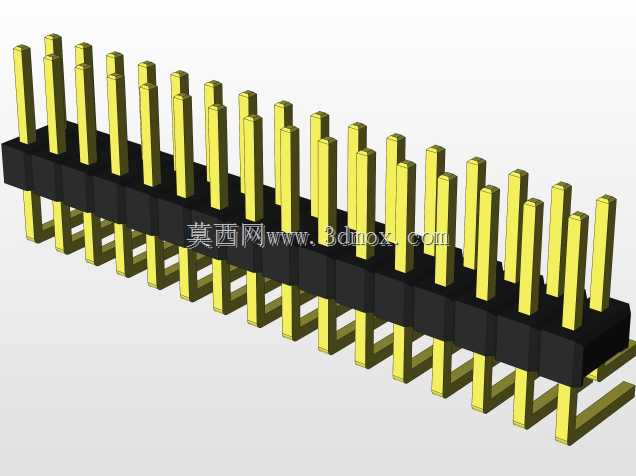 外螺纹2.54mm PCB头,直形,90高,90低,1x1至2x40