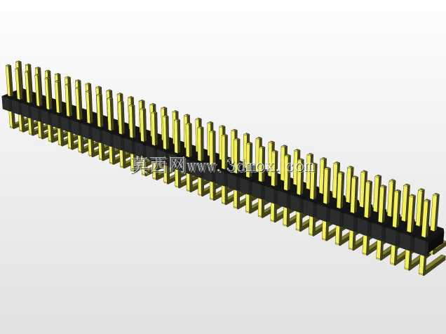 外螺纹2.54mm PCB头,直形,90高,90低,1x1至2x40