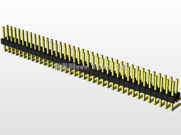 外螺纹2.54mm PCB头,直形,90高,90低,1x1至2x40