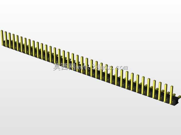 外螺纹2.54mm PCB头,直形,90高,90低,1x1至2x40
