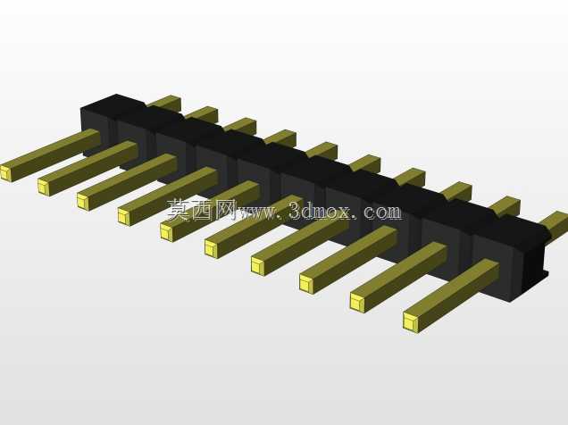 外螺纹2.54mm PCB头,直形,90高,90低,1x1至2x40