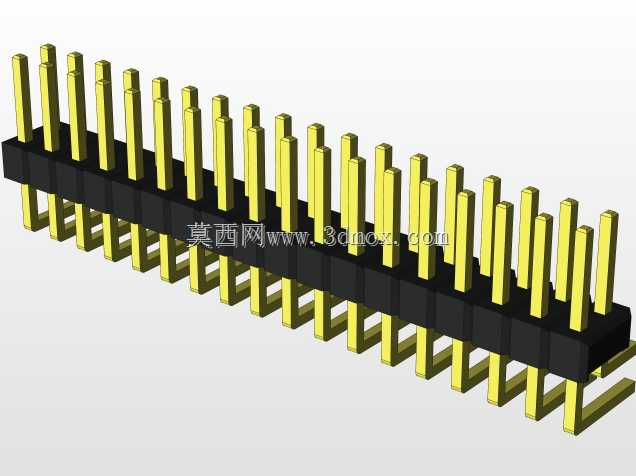 外螺纹2.54mm PCB头,直形,90高,90低,1x1至2x40