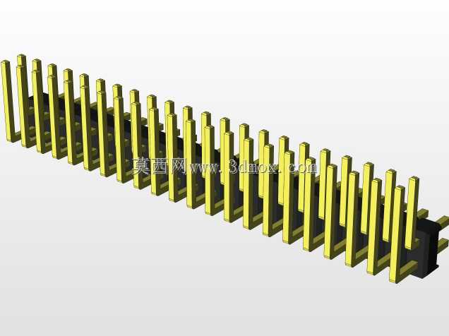 外螺纹2.54mm PCB头,直形,90高,90低,1x1至2x40