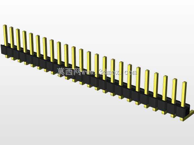 外螺纹2.54mm PCB头,直形,90高,90低,1x1至2x40