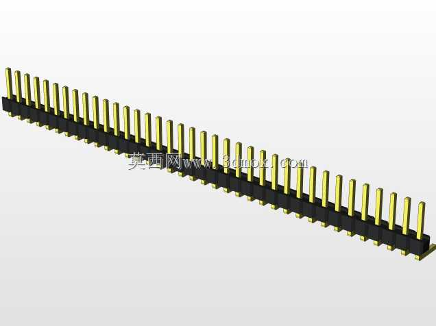 外螺纹2.54mm PCB头,直形,90高,90低,1x1至2x40