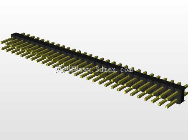 外螺纹2.54mm PCB头,直形,90高,90低,1x1至2x40
