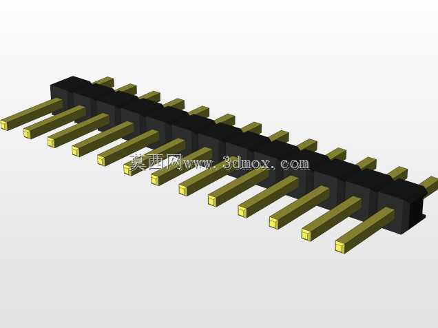 外螺纹2.54mm PCB头,直形,90高,90低,1x1至2x40