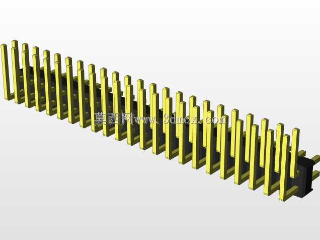 外螺纹2.54mm PCB头,直形,90高,90低,1x1至2x40