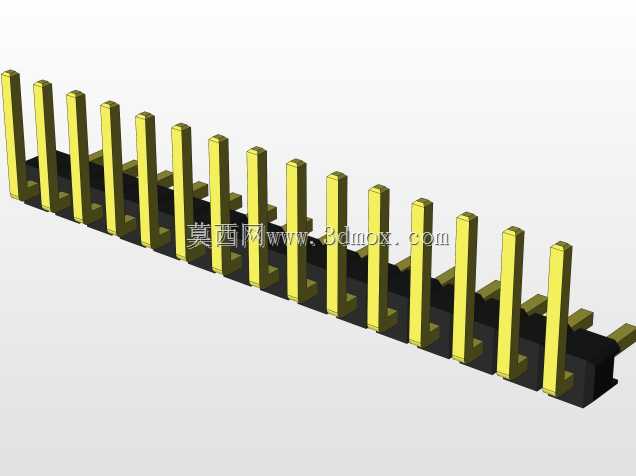 外螺纹2.54mm PCB头,直形,90高,90低,1x1至2x40