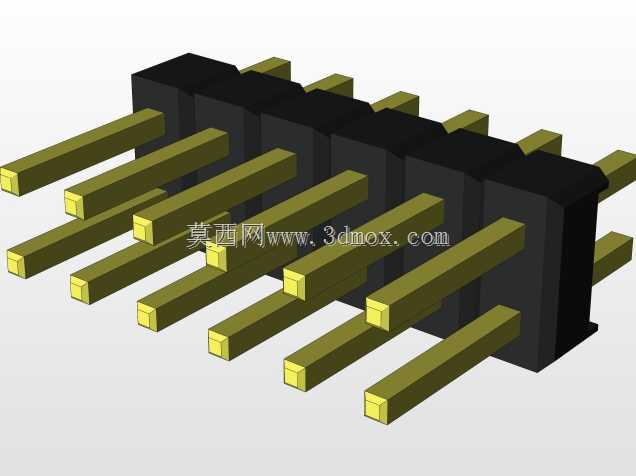 外螺纹2.54mm PCB头,直形,90高,90低,1x1至2x40