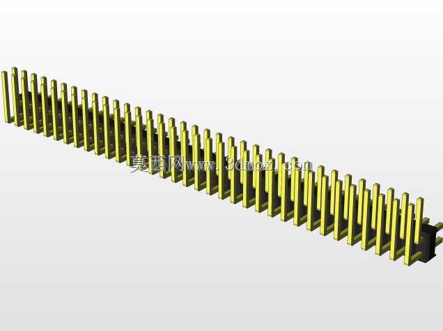 外螺纹2.54mm PCB头,直形,90高,90低,1x1至2x40