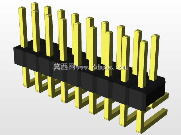 外螺纹2.54mm PCB头,直形,90高,90低,1x1至2x40