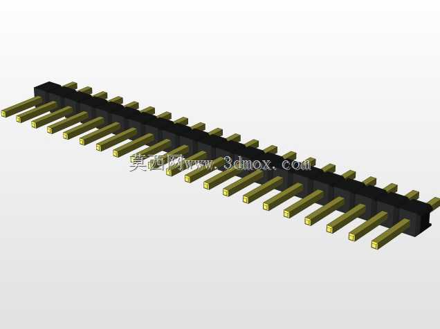 外螺纹2.54mm PCB头,直形,90高,90低,1x1至2x40