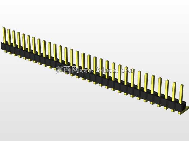 外螺纹2.54mm PCB头,直形,90高,90低,1x1至2x40
