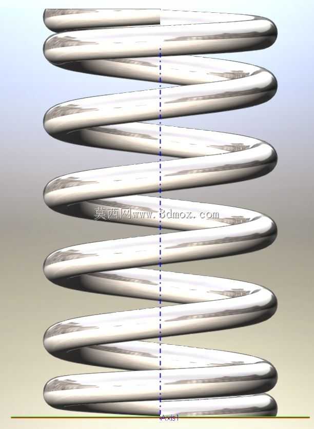 Solidworks中的参数化弹簧