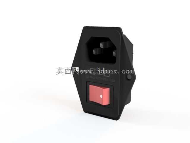 IEC320 C14进口模块插头保险丝开关公电源插座10A 250V