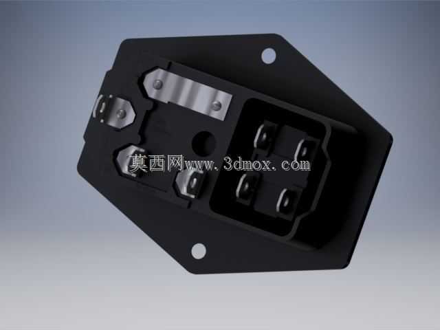 IEC320 C14进口模块插头保险丝开关公电源插座10A 250V