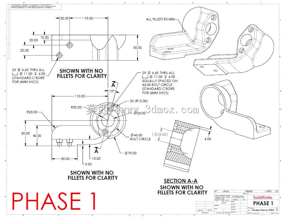 SOLIDWORKS����ʵ����2003��ģ�Ϳ���