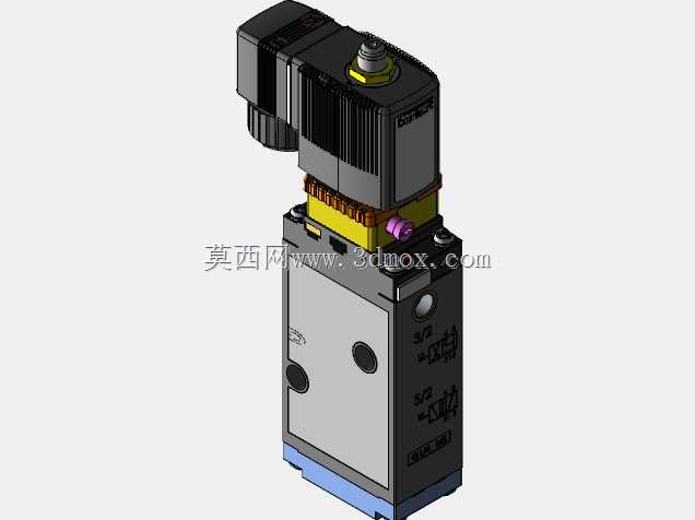 带气动执行机构和先导阀的Burkert 8803型蝶阀