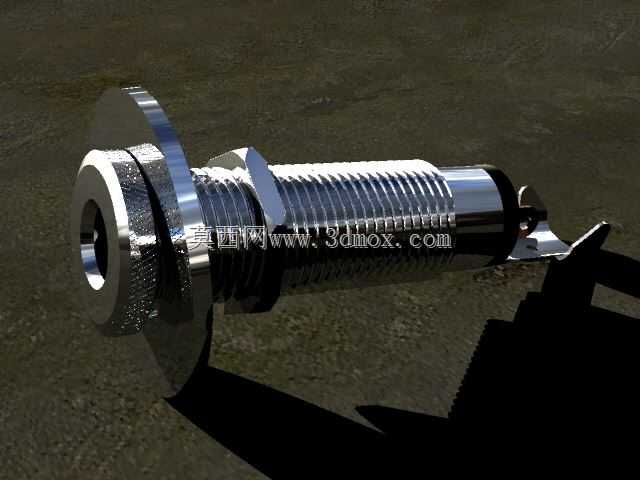 连接器单插座6.35mm/1/4英寸