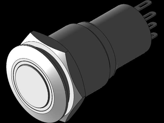 Phobya��ť����I/O���ƻ�led 16mm#RTIO