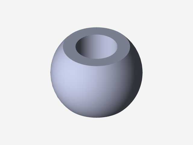 杆用球形孔
