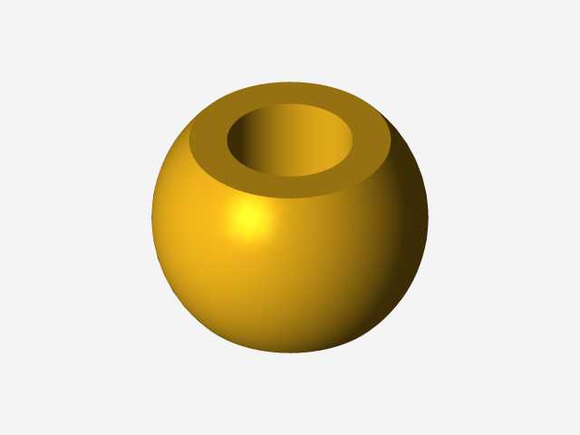 杆用球形孔