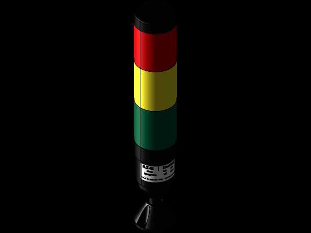 三种颜色的灯泡灯塔-Torre Luminosa C/3 Elementos(Verde-Vermelho-Amarelo)