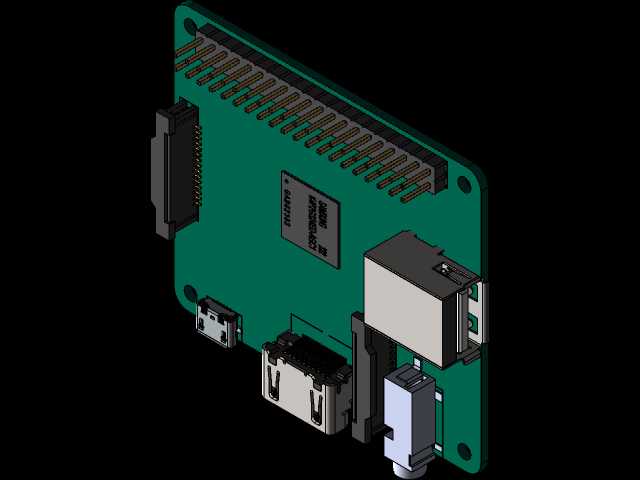 树莓皮A+Solidworkds模型