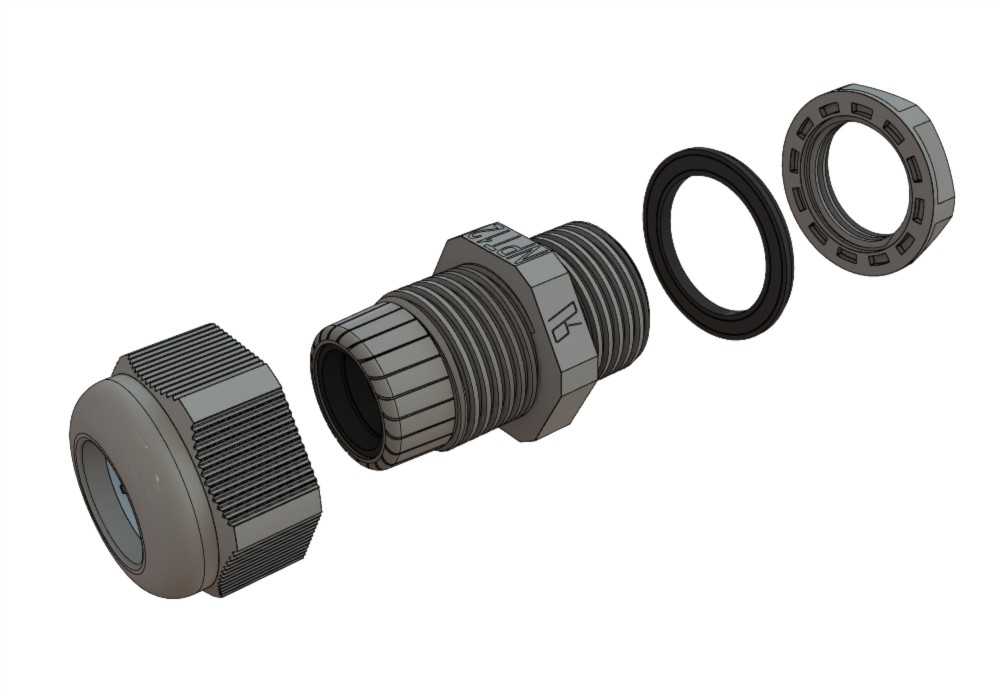 Conector PG Prensa Cabo PVC 1/2��