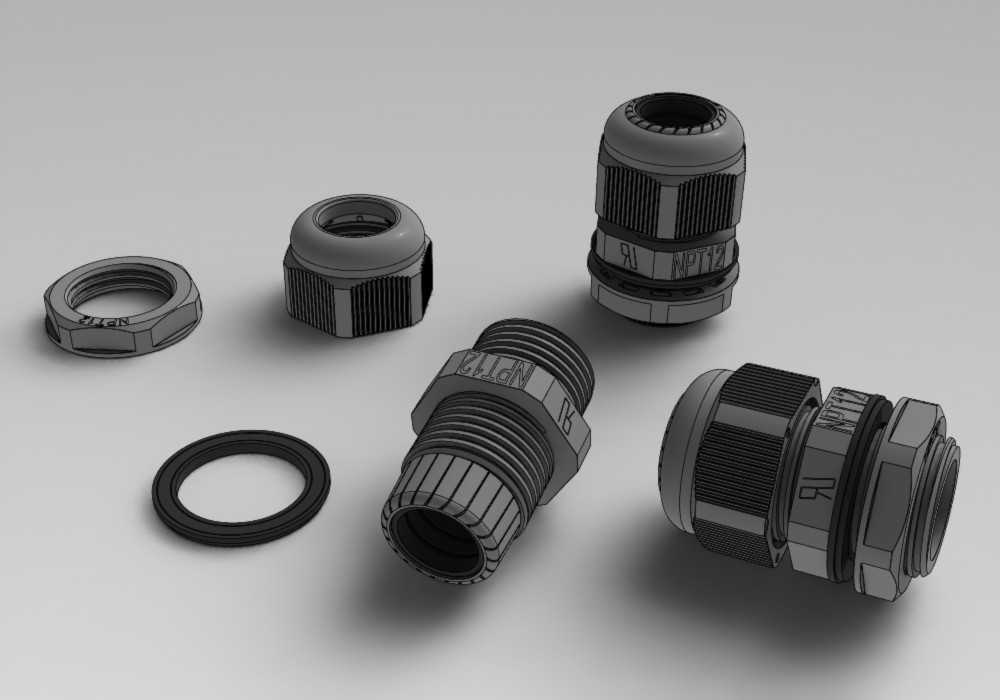 Conector PG Prensa Cabo PVC 1/2��