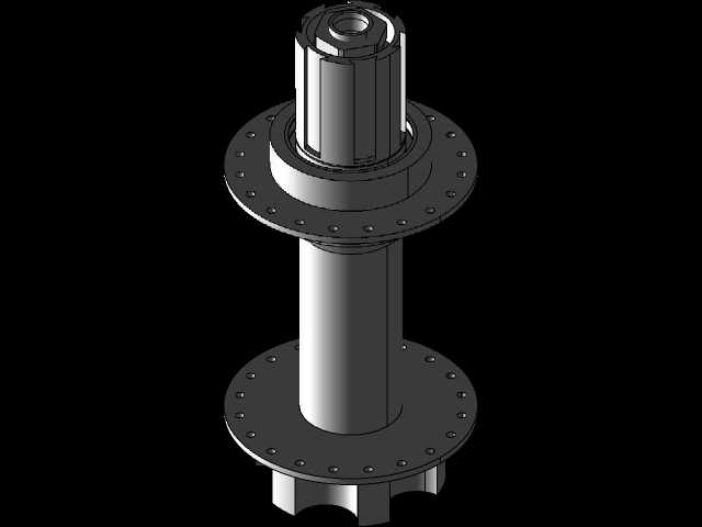 FreeCAD/带星形棘轮的后轮毂(dt350/dt240类似)