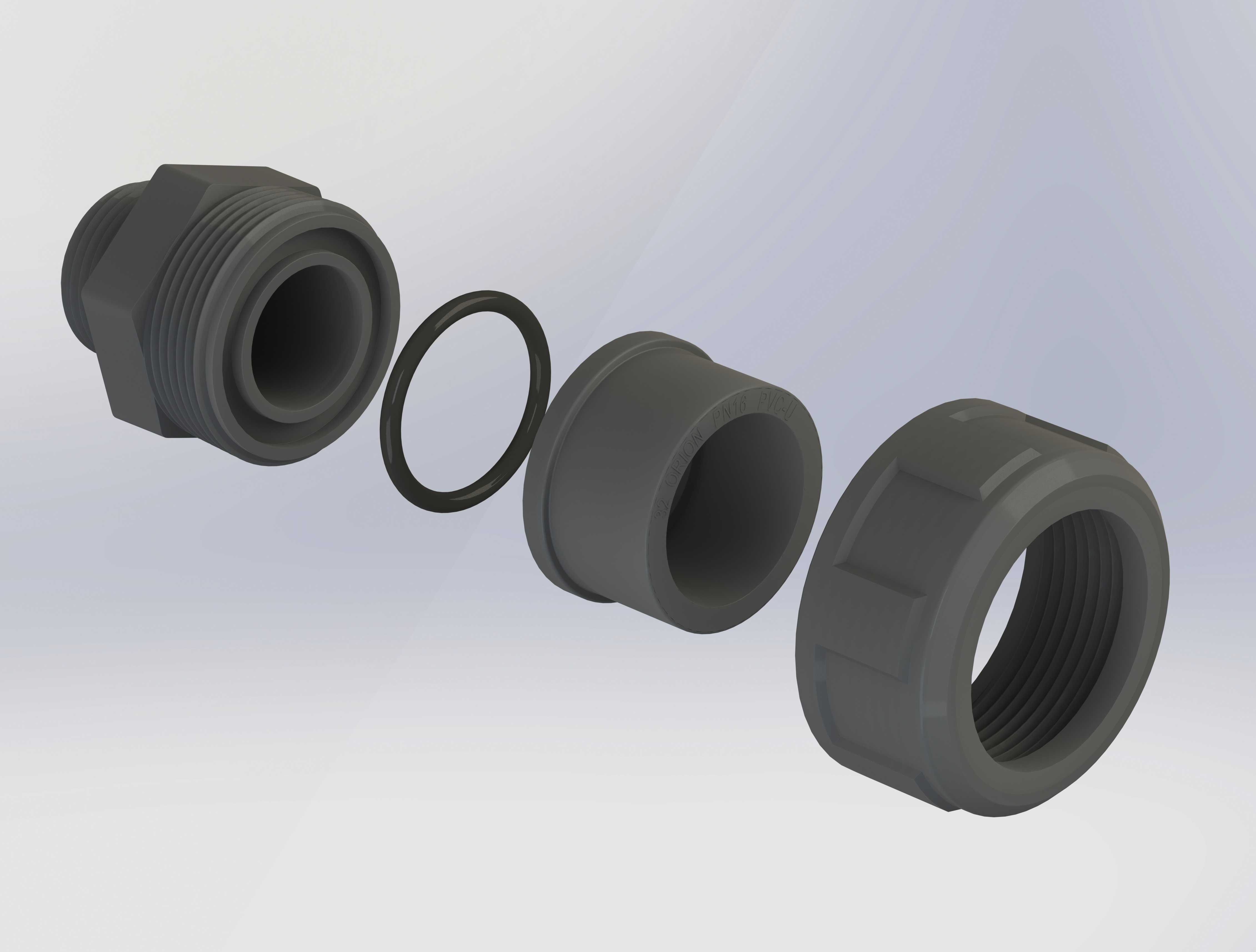 PVC-U�ܽ�ͷ3��ORION 32mm