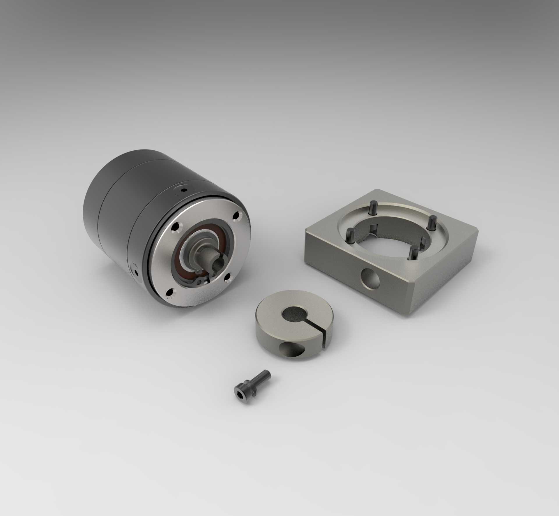 带安装件的NEMA 23步进电机减速器
