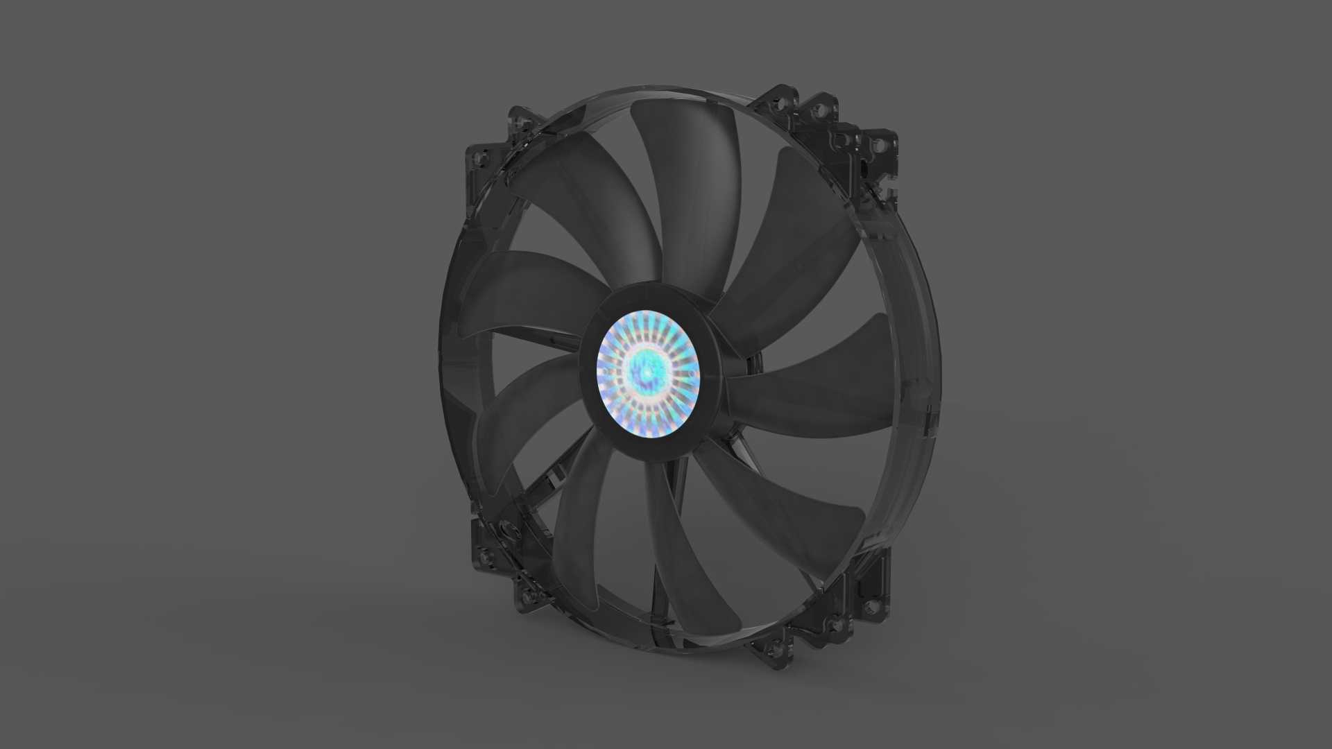 带LED选件的冷却器主MegaFlow 200mm风扇