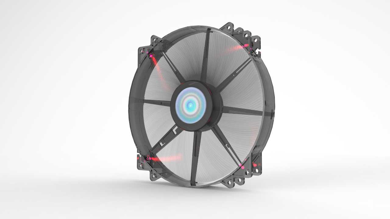 带LED选件的冷却器主MegaFlow 200mm风扇