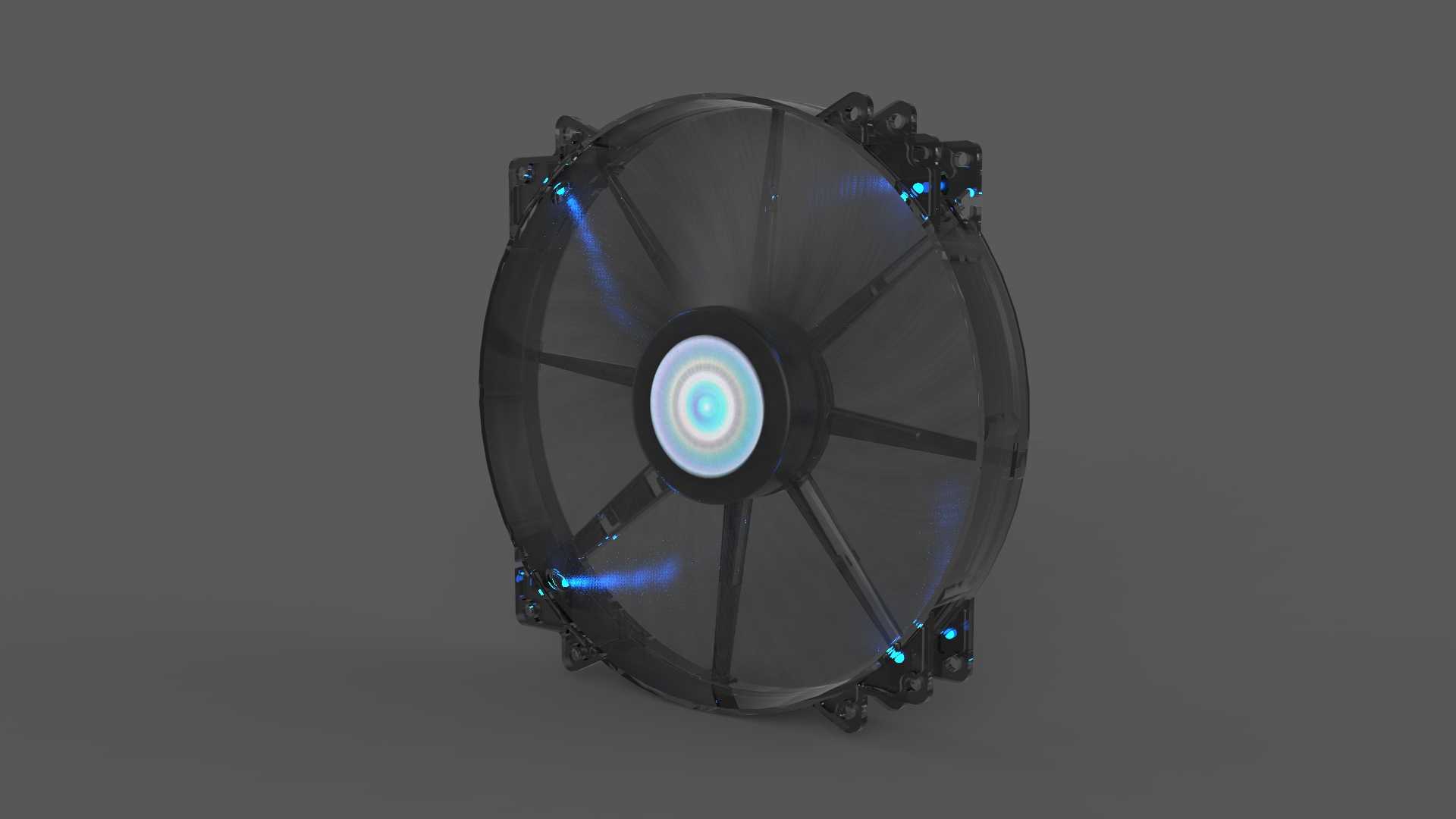 带LED选件的冷却器主MegaFlow 200mm风扇