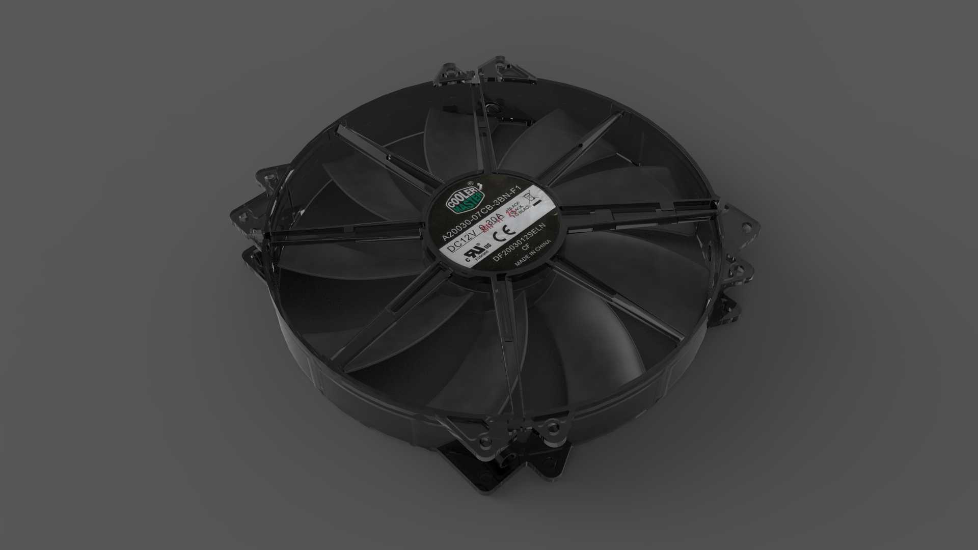 带LED选件的冷却器主MegaFlow 200mm风扇