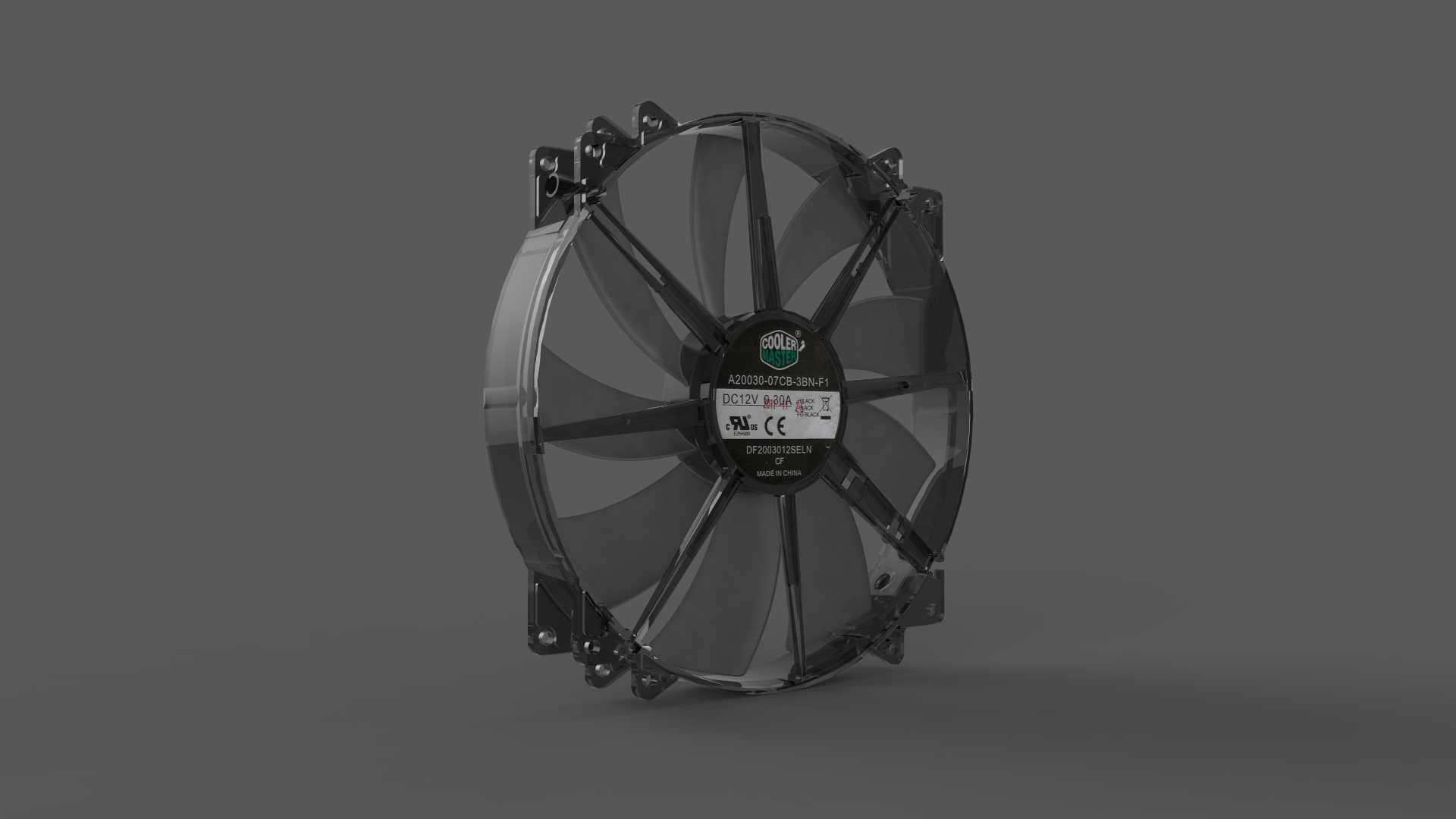 带LED选件的冷却器主MegaFlow 200mm风扇