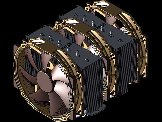 Noctua NH-D15塔CPU冷却器,带NF-A15风扇