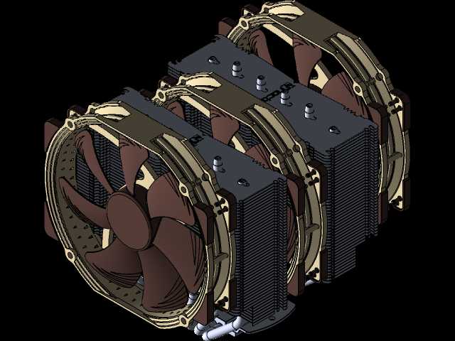 Noctua NH-D15塔CPU冷却器,带NF-A15风扇
